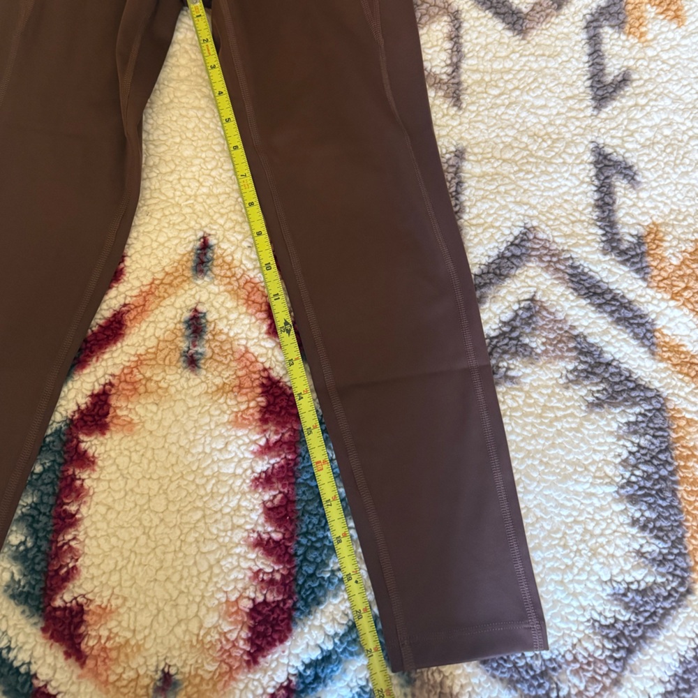 NWT Girlfriend Collective High Rise Brown Compressive Legging Crop Small - Picture 4 of 7